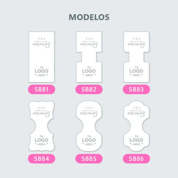 Stickers cierra bolsas o caja 4x8cm