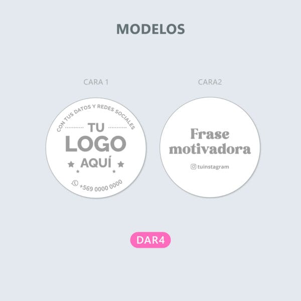 Moneda de Chocolate 3,5cm, ambas caras con sticker - Imagen 2