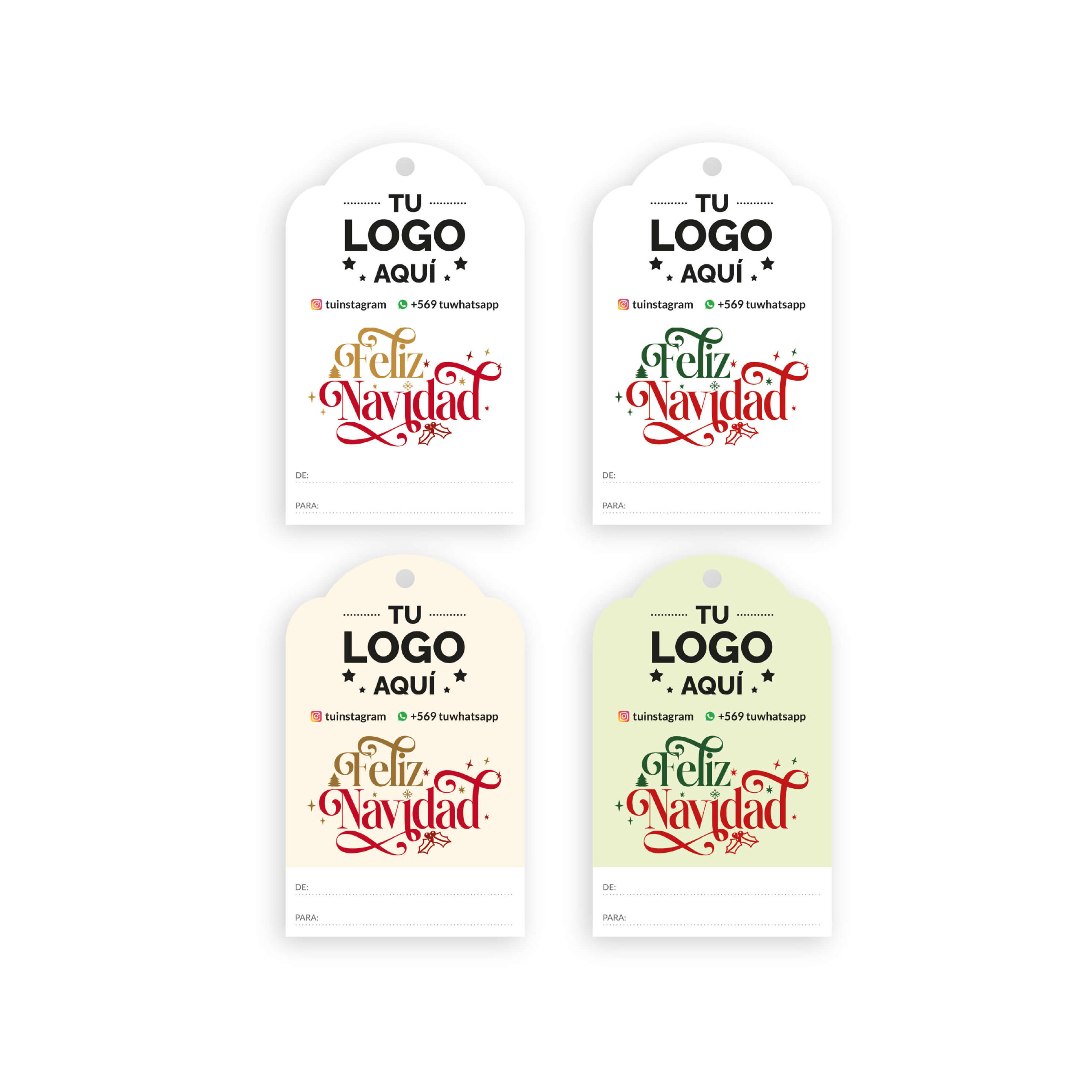 Etiquetas 5x8cm una cara, con logo - Imagen 2