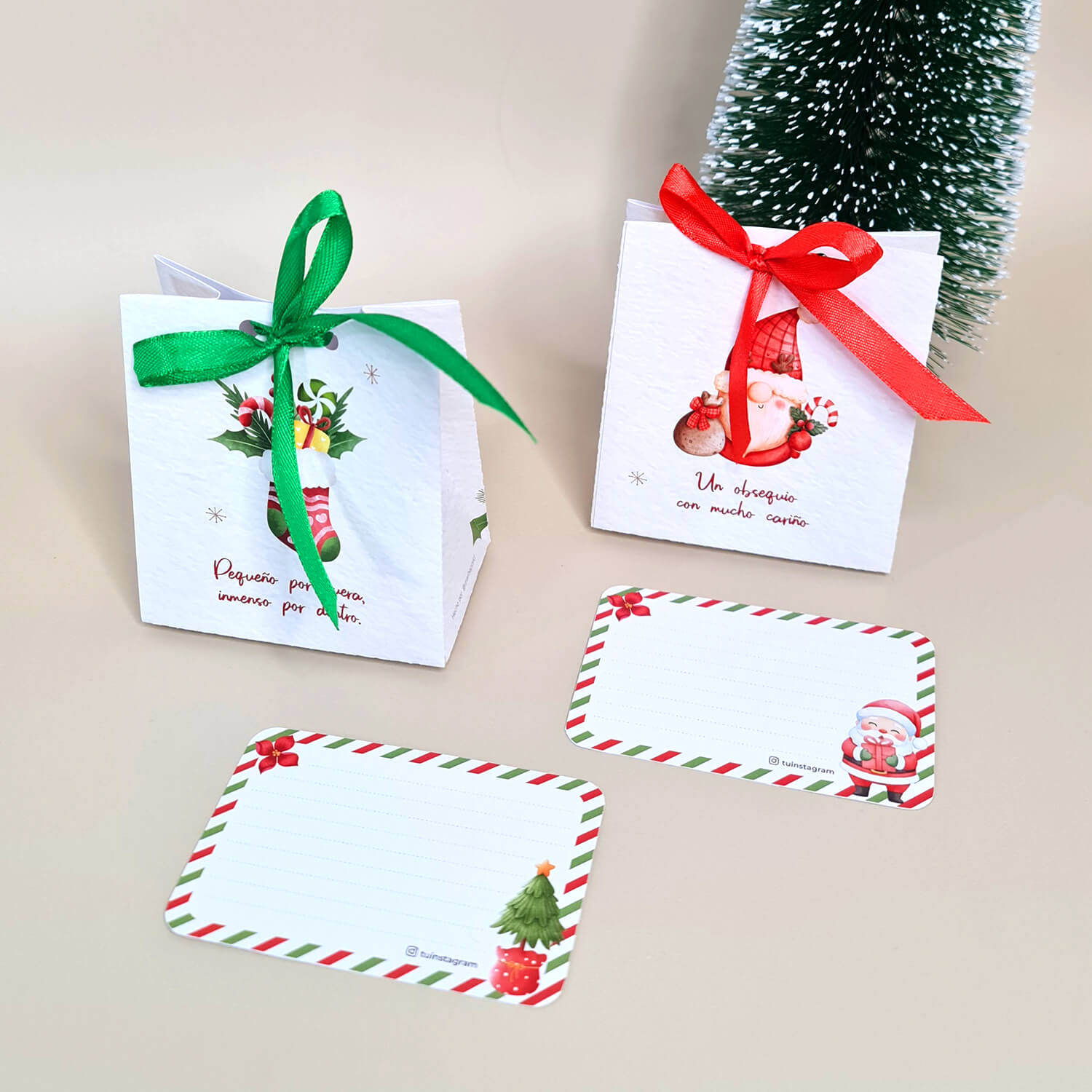 Bolsita Lazo "S" Navideña