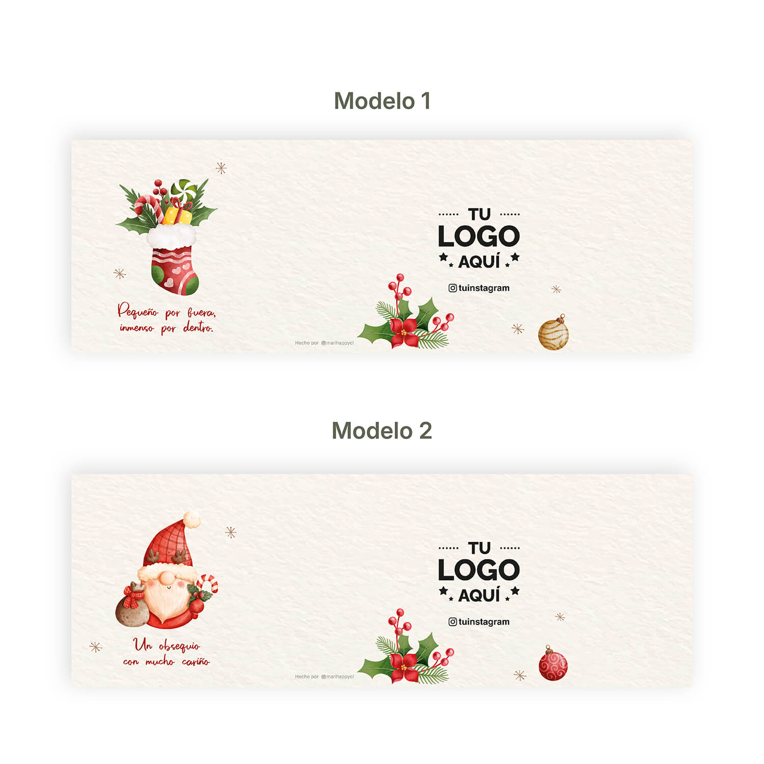 Bolsita Lazo "S" Navideña - Imagen 2